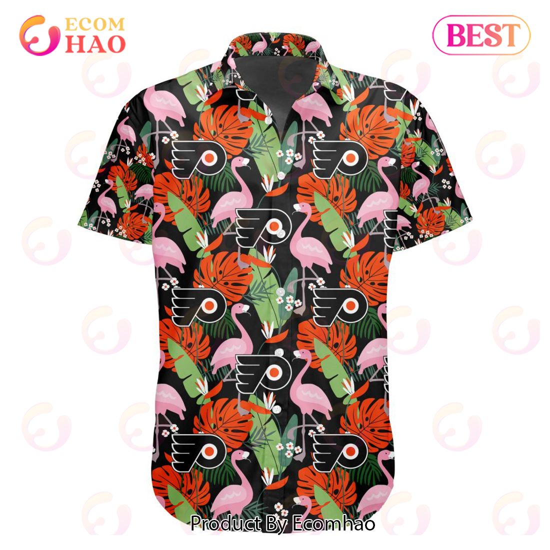 Limited Edition NHL Philadelphia Flyers Special Hawaiian Design Button Shirt