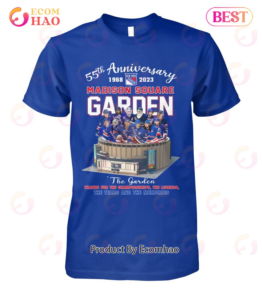 55th Anniversary 1968 – 2023 Madison Square Garden Thanks For The Championships The Legends The Tears And The Memories T-Shirt