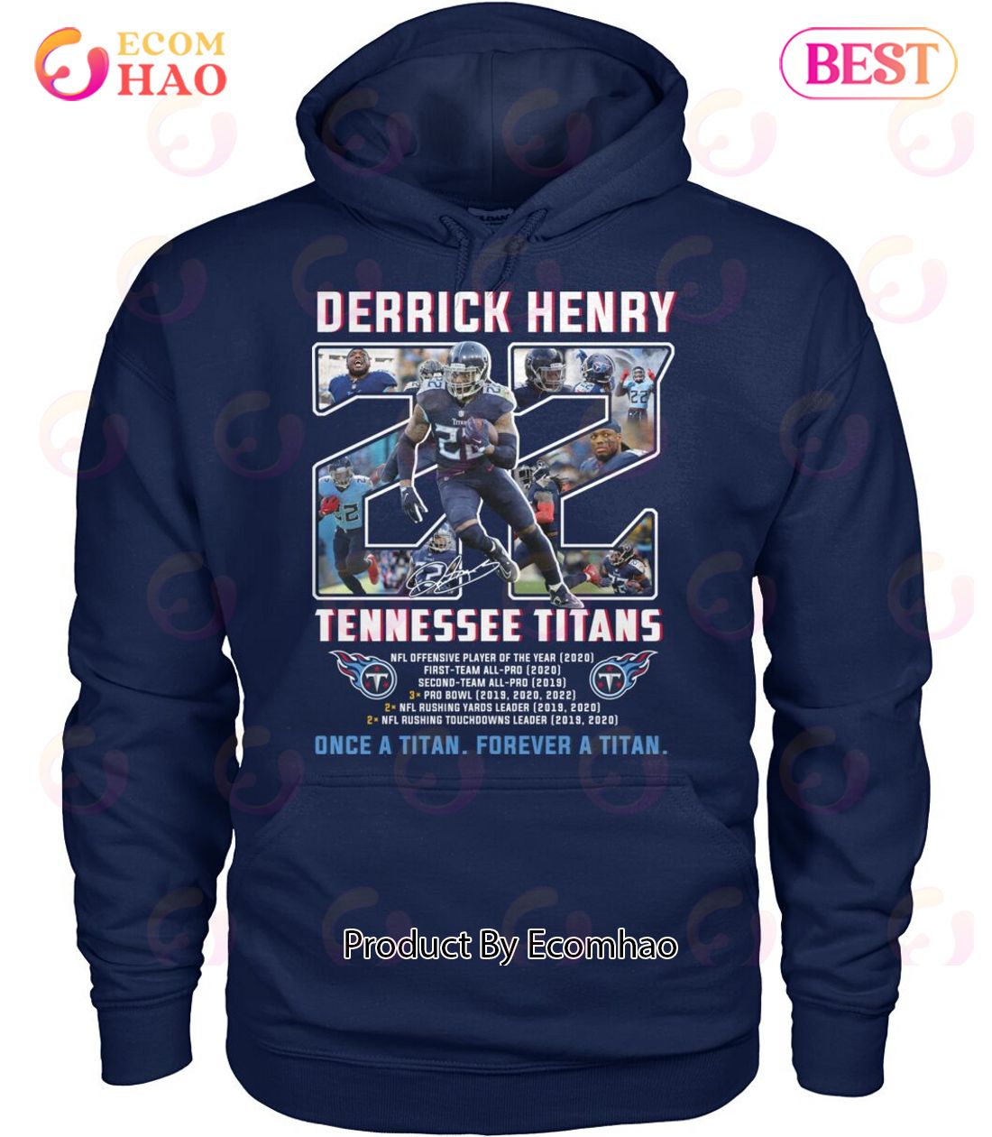 Derrick Henry Tennessee Titans Once A Titan Forever A Titan T-Shirt