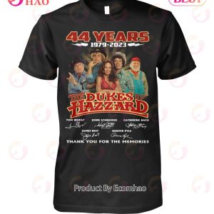 44 Years 1979 – 2023 The Dukes Of Hazzard Thank You For The Memories T-Shirt