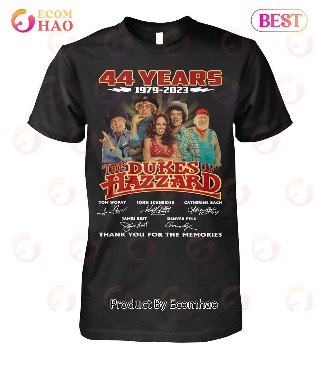 44 Years 1979 – 2023 The Dukes Of Hazzard Thank You For The Memories T-Shirt