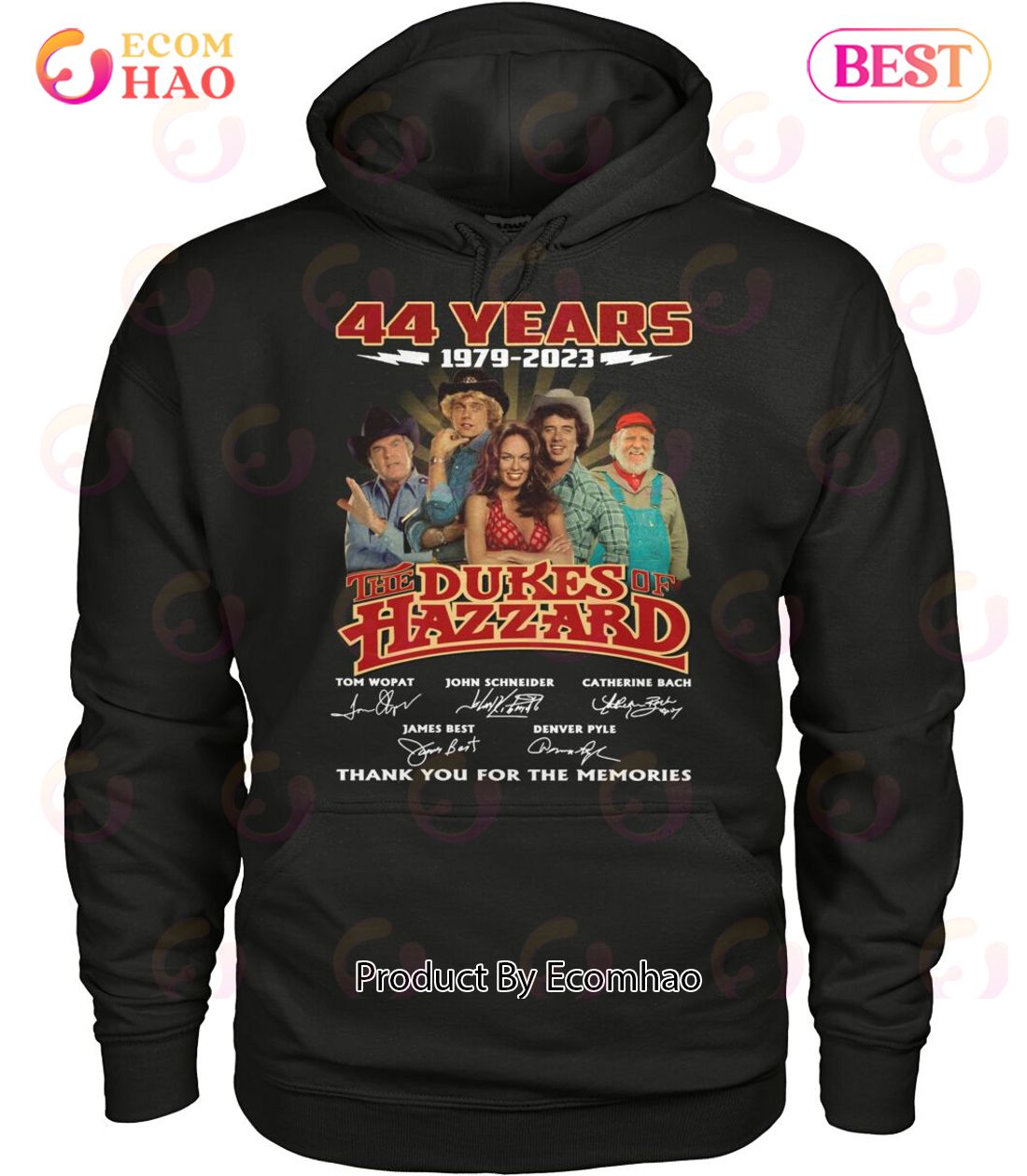 44 Years 1979 – 2023 The Dukes Of Hazzard Thank You For The Memories T-Shirt