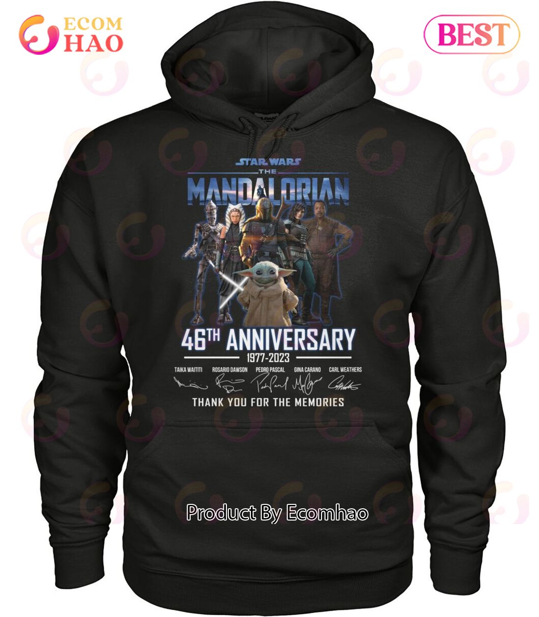 Star Wars The Mandalorian 46th Anniversary 1977 – 2023 Thank You For The Memories T-Shirt