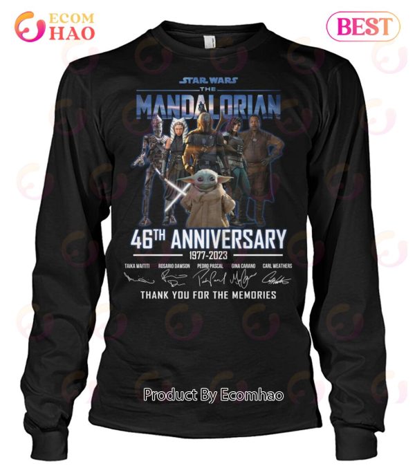 Star Wars The Mandalorian 46th Anniversary 1977 – 2023 Thank You For The Memories T-Shirt