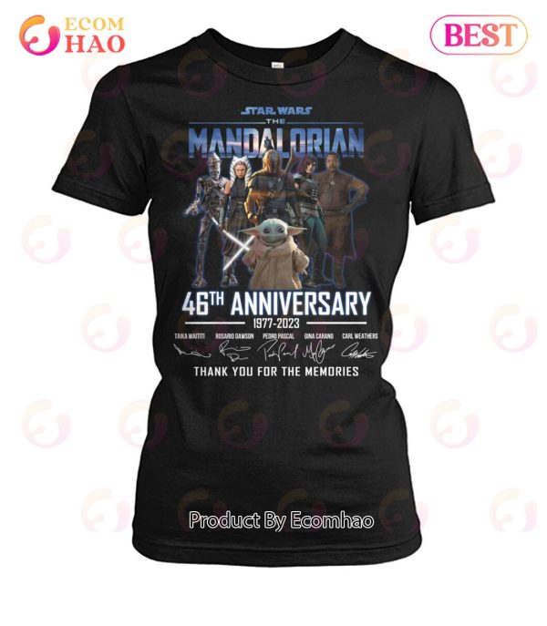 Star Wars The Mandalorian 46th Anniversary 1977 – 2023 Thank You For The Memories T-Shirt