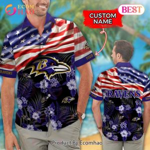 NFL Baltimore Ravens Hawaiian Shirt & Short New Trending