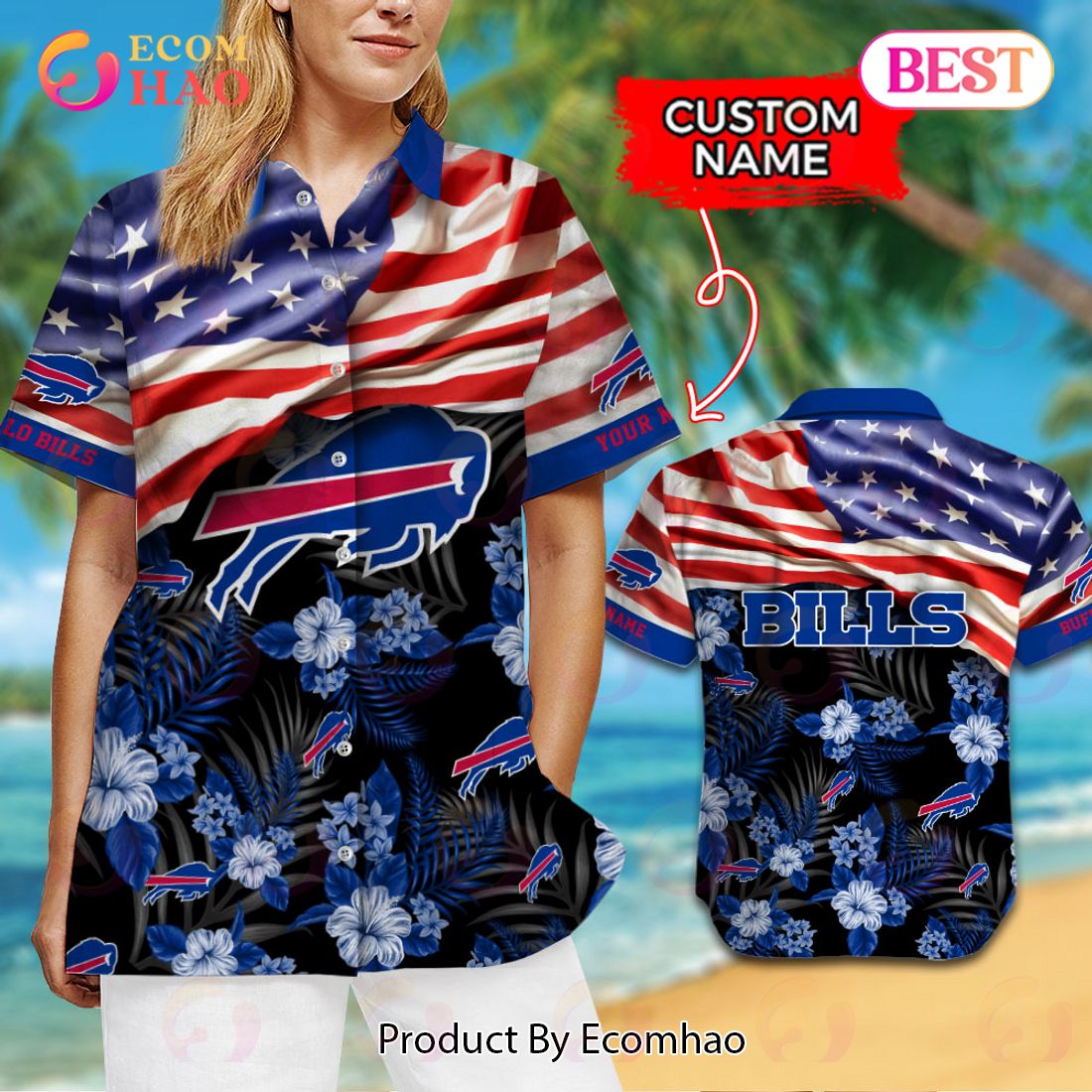 NFL Buffalo Bills Hawaiian Shirt & Short New Trending