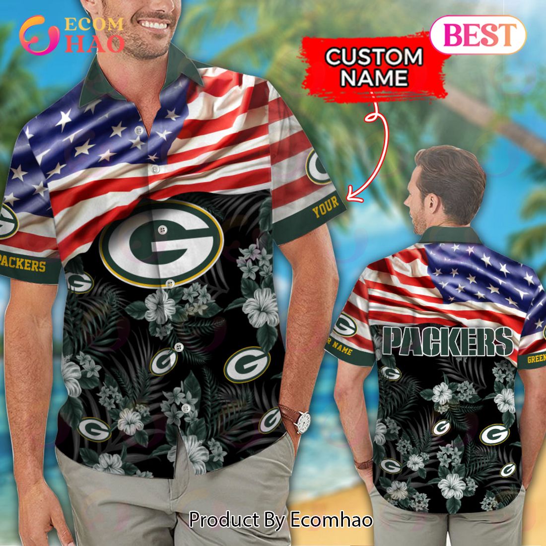 NFL Green Bay Packers Hawaiian Shirt & Short New Trending