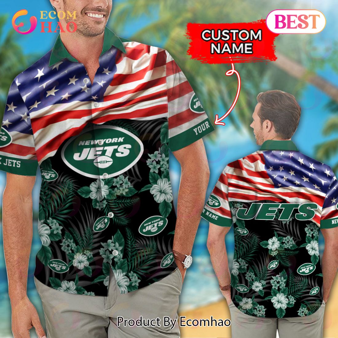 NFL New York Jets Hawaiian Shirt & Short New Trending