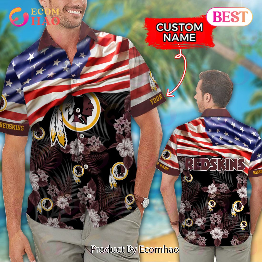 Washington Redskins Trending Model 2 Funny Hawaiian Shirt - Bring