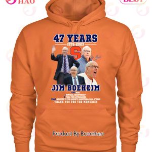 47 Years Of 1976 – 2023 Jim Boeheim Thank You For The Memories T-Shirt