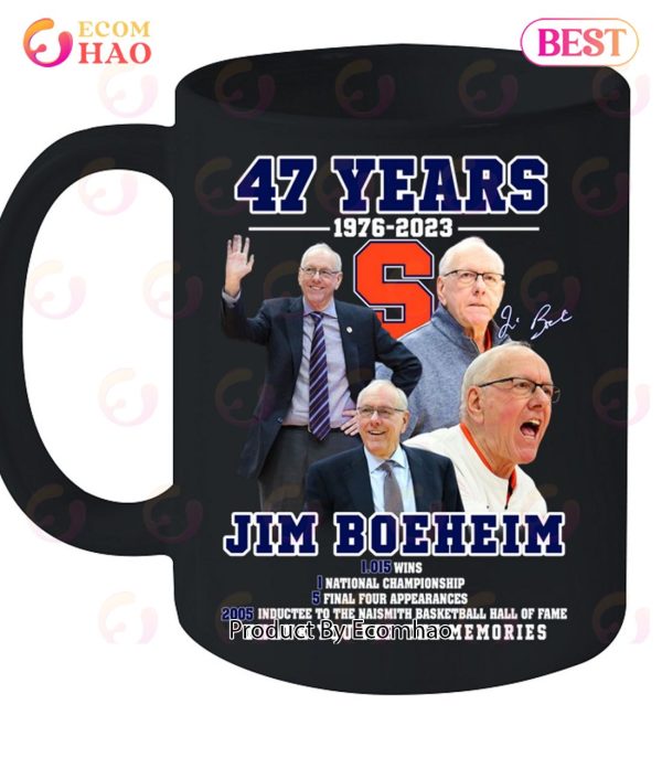 47 Years Of 1976 – 2023 Jim Boeheim Thank You For The Memories T-Shirt