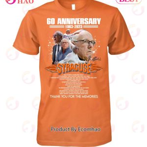 60 Anniversary 1963 – 2023 Jim Boeheim Syracuse Thank You For The Memories T-Shirt