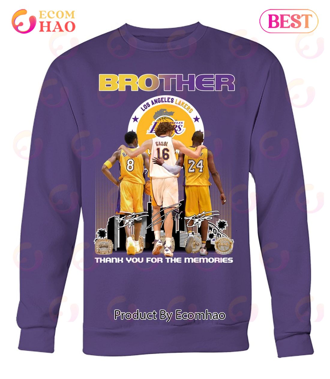 Vintage Kobe Bryant Lakers Tribute T-Shirt - Ecomhao Store