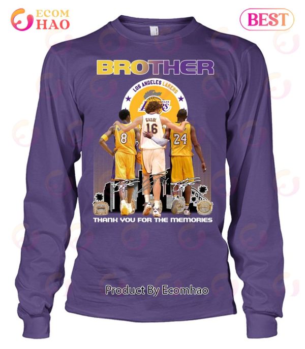 Gasol And Bryant You’ll Always Be In My Heart My Big Brother T-Shirt