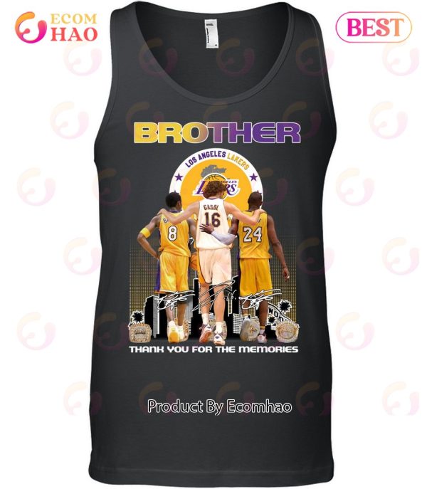 Gasol And Bryant You’ll Always Be In My Heart My Big Brother T-Shirt