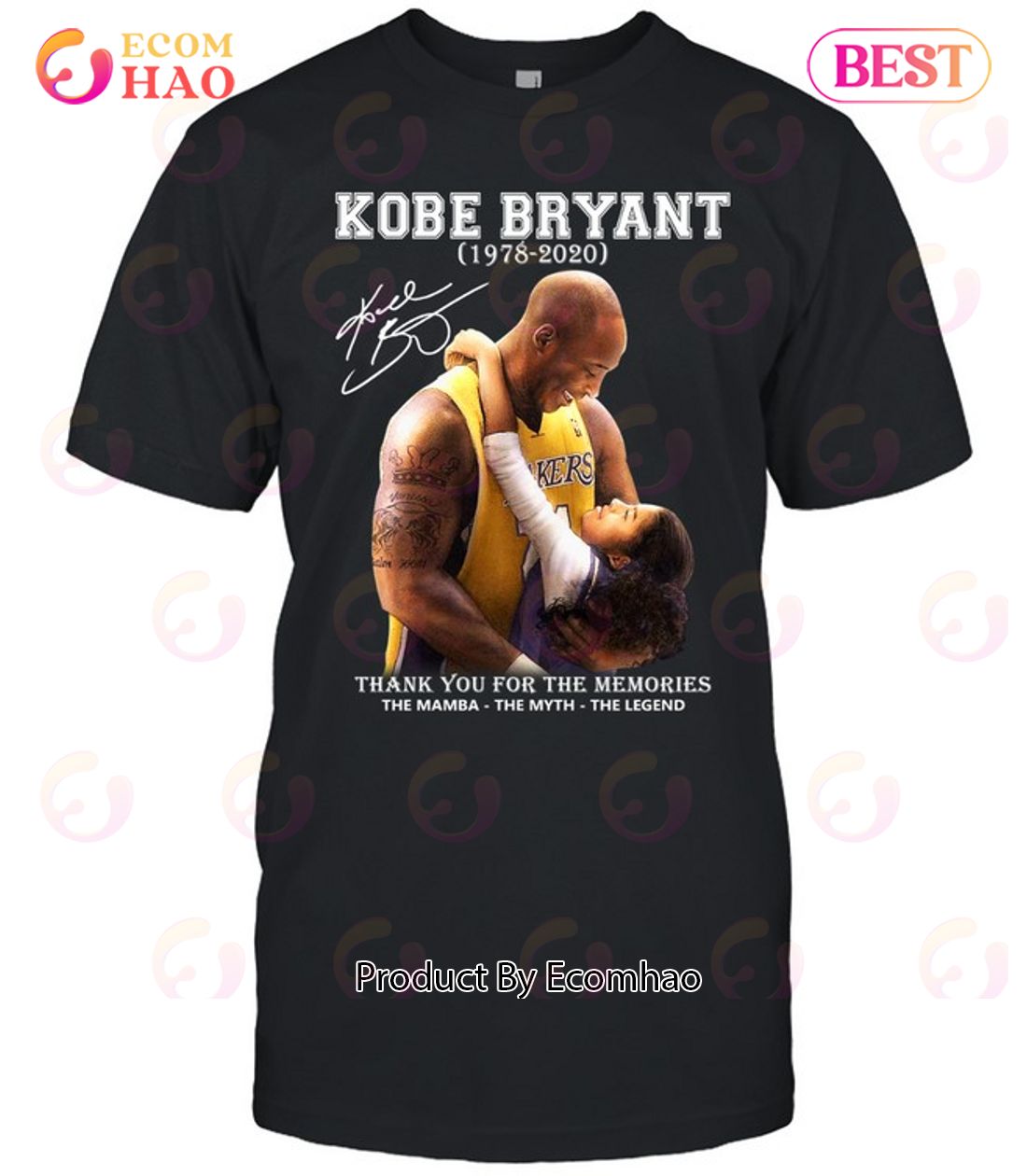 Kobe Bryant 1978 – 2020 Thank You For The Memories The Mamba The Myth The Legend T-Shirt