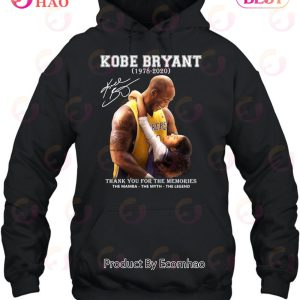 Kobe Bryant 1978 – 2020 Thank You For The Memories The Mamba The Myth The Legend T-Shirt