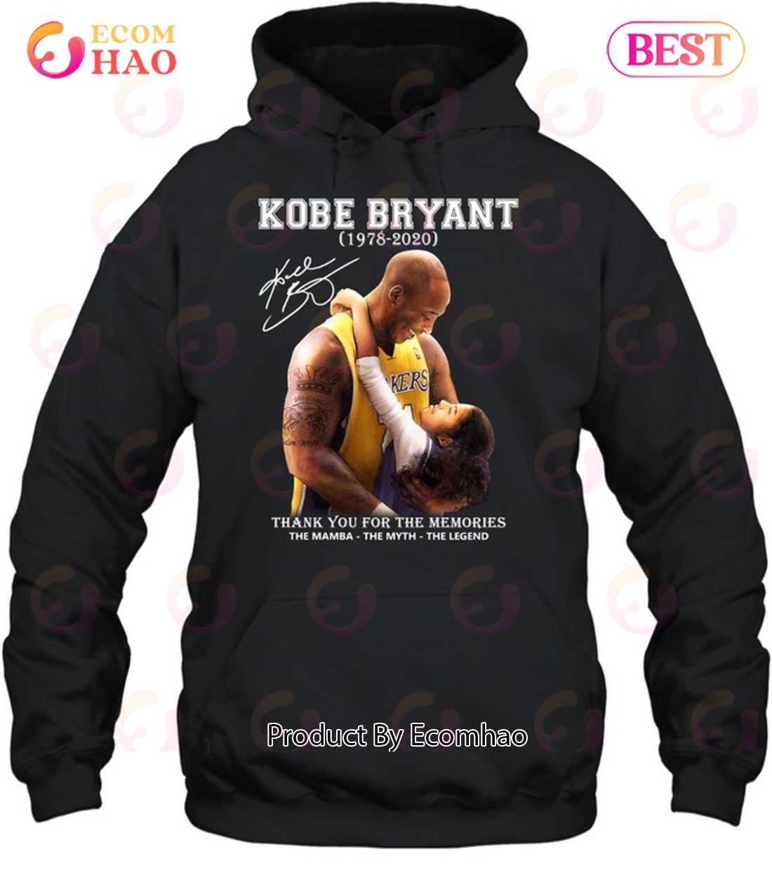 Kobe Bryant 1978 – 2020 Thank You For The Memories The Mamba The Myth The Legend T-Shirt