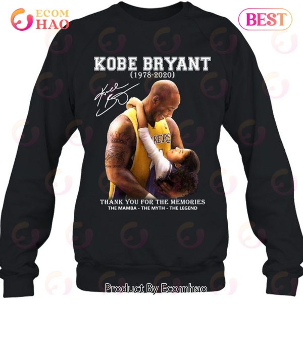 Kobe Bryant 1978 – 2020 Thank You For The Memories The Mamba The Myth The Legend T-Shirt