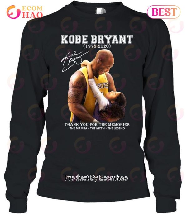 Kobe Bryant 1978 – 2020 Thank You For The Memories The Mamba The Myth The Legend T-Shirt