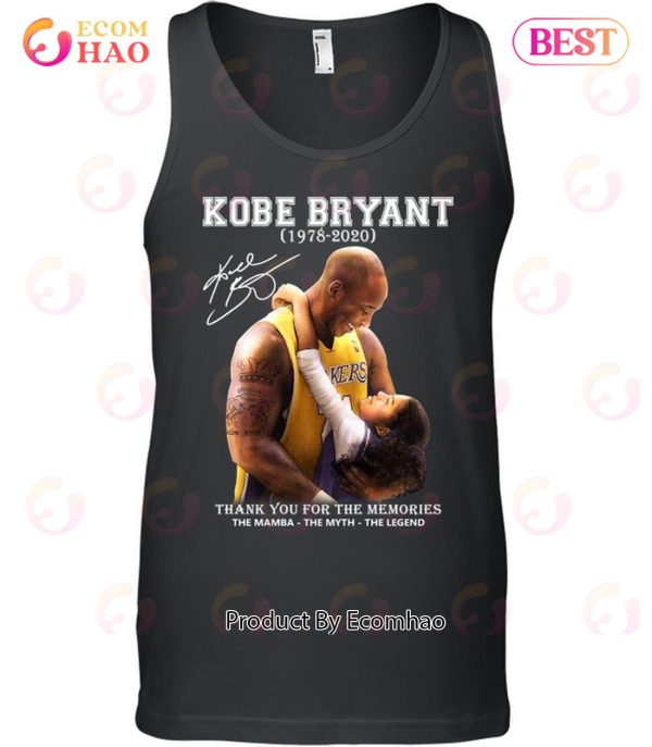 Kobe Bryant 1978 – 2020 Thank You For The Memories The Mamba The Myth The Legend T-Shirt