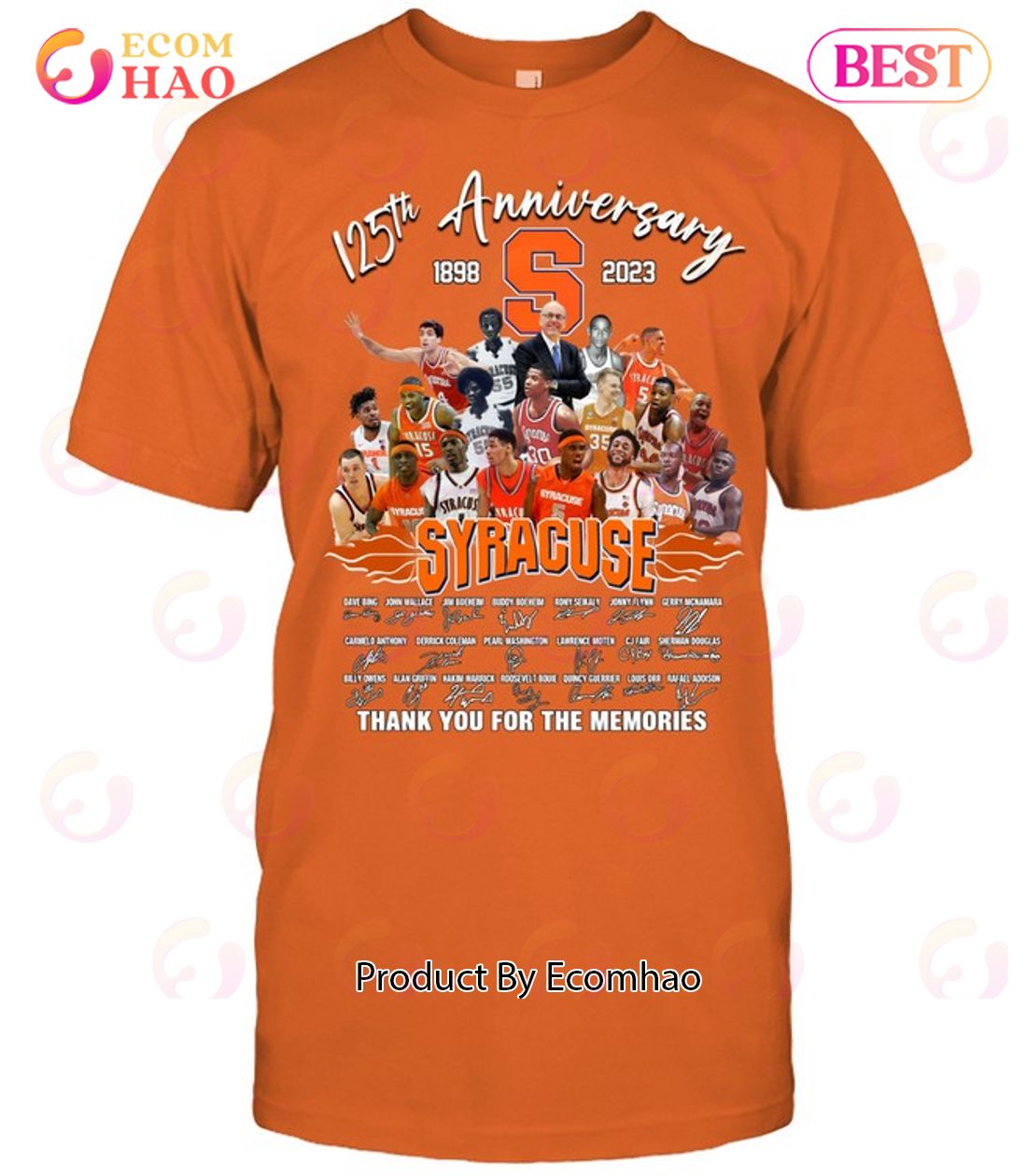 Jim Boeheim Basketball Hall Of Fame Thank You For The Memories T-Shirt