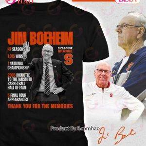 Jim Boeheim Syracuse Orange S Thank You For The Memories T-Shirt