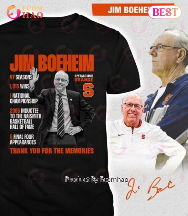 Jim Boeheim Syracuse Orange S Thank You For The Memories T-Shirt