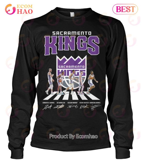 Sacramento Kings Domantas Sabonis And De’aaron Fox And Keegan Murray And Kevin Huerter And Harrison Barnes T-Shirt
