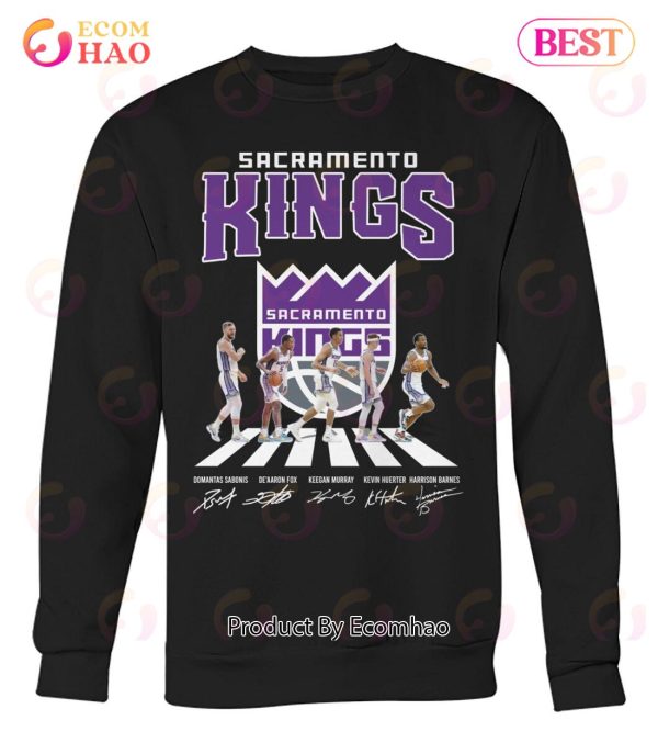 Sacramento Kings Domantas Sabonis And De’aaron Fox And Keegan Murray And Kevin Huerter And Harrison Barnes T-Shirt
