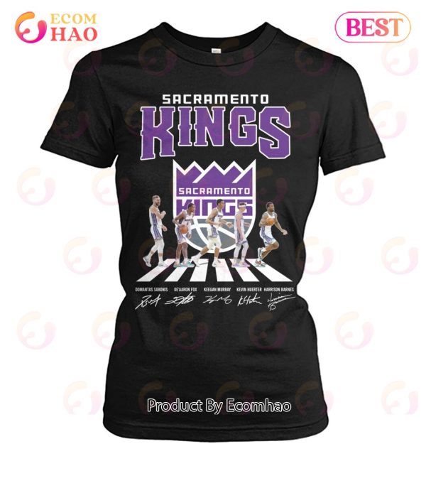 Sacramento Kings Domantas Sabonis And De’aaron Fox And Keegan Murray And Kevin Huerter And Harrison Barnes T-Shirt