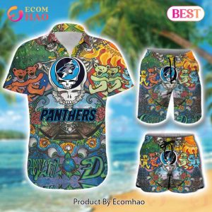 Custom Name NFL Carolina Panthers Hawaiian Shirt & Short New Trending
