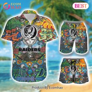 Custom Name NFL Las Vegas Raiders Hawaiian Shirt & Short New Trending