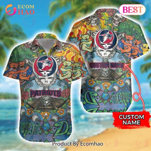 NFL New England Patriots Grateful Dead Hawaiian Shirt For Fans