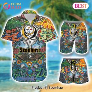 Custom Name NFL Pittsburgh Steelers Hawaiian Shirt & Short New Trending