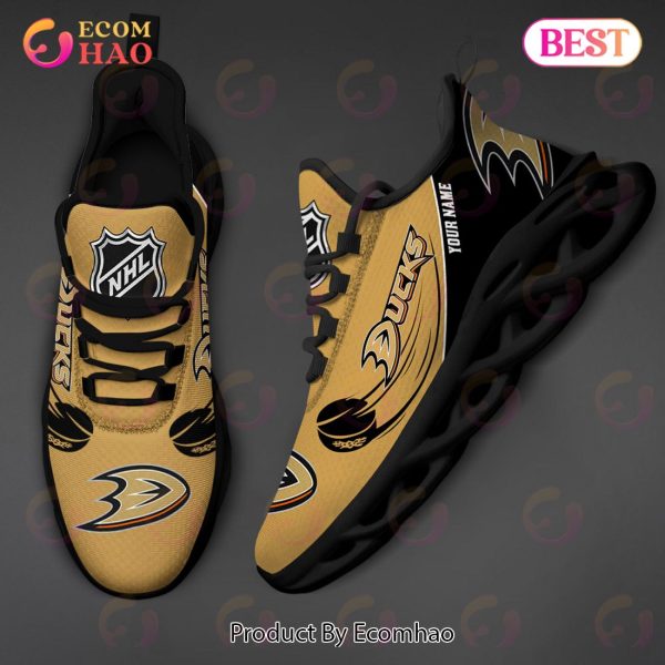 Custom Name NHL Anaheim Ducks Personalized Max Soul Shoes, Sneakers