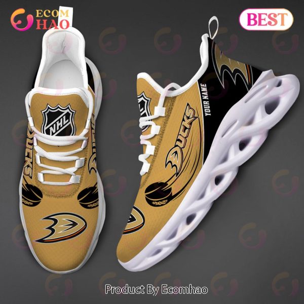 Custom Name NHL Anaheim Ducks Personalized Max Soul Shoes, Sneakers