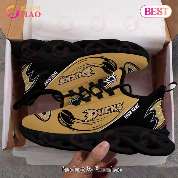 Custom Name NHL Anaheim Ducks Personalized Max Soul Shoes, Sneakers