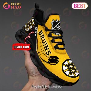Custom Name NHL Boston Bruins Personalized Max Soul Shoes, Sneakers
