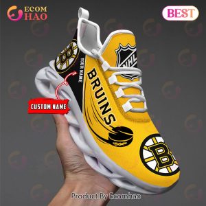 Custom Name NHL Boston Bruins Personalized Max Soul Shoes, Sneakers