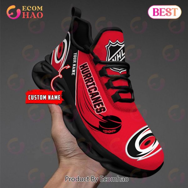 Custom Name NHL Carolina Hurricanes Personalized Max Soul Shoes, Sneakers