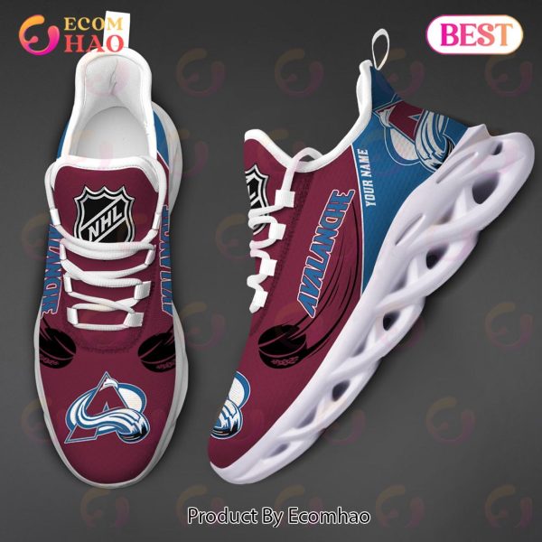 Custom Name NHL Colorado Avalanche Personalized Max Soul Shoes, Sneakers