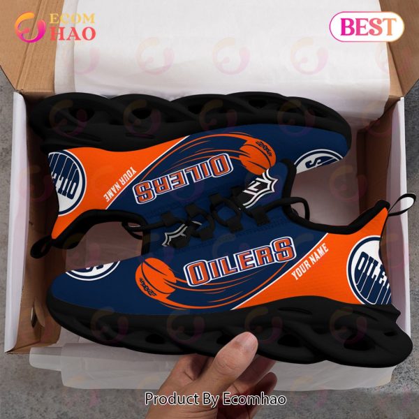 Custom Name NHL Edmonton Oilers Personalized Max Soul Shoes, Sneakers