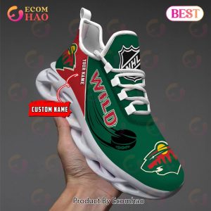 Custom Name NHL Minnesota Wild Personalized Max Soul Shoes, Sneakers