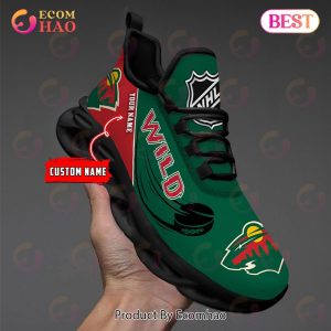 Custom Name NHL Minnesota Wild Personalized Max Soul Shoes, Sneakers