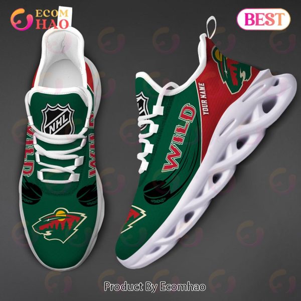 Custom Name NHL Minnesota Wild Personalized Max Soul Shoes, Sneakers