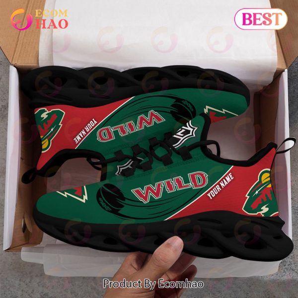 Custom Name NHL Minnesota Wild Personalized Max Soul Shoes, Sneakers