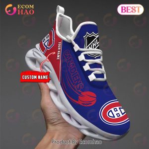 Custom Name NHL Montreal Canadiens Personalized Max Soul Shoes, Sneakers