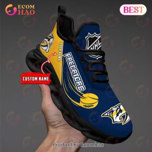 Custom Name NHL Nashville Predators Personalized Max Soul Shoes, Sneakers